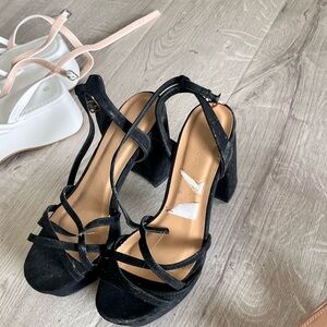 Elegant Black Strappy Heels